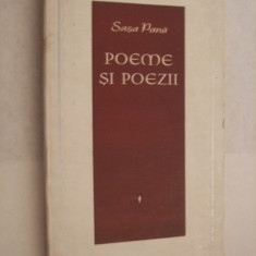 SASA PANA - POEME SI POEZII