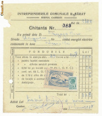 RFL ROMANIA 1941 timbru fiscal local Ramnicu Sarat Buzau pe document evreiesc foto