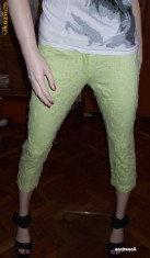 Pantaloni de vara verzi Santana 3\4 marimea 42 / 44 L foto