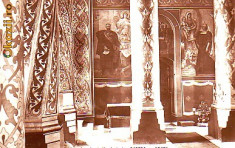 Ok-1132- Romania, Curtea de Arges, c.p. scrisa necirc.1910: Manastirea -interior foto