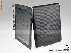 Folie sticker carbon iPad2 iPad 2 FULL BODY Fata + Spate foto