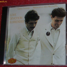 CD JAZZ/ROCK/SPIRITUAL:CARLOS SANTANA & JOHN McLAUGHLIN: LOVE DEVOTION SURRENDER