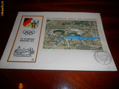 FDC OLIMPIADA MUNCHEN 72 GERMANIA foto