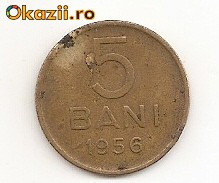 5 bani 1956 foto