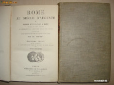 CH. DEZOBRY - ROME AU SIECLE D&amp;#039;AUGUSTE 2 volume {1886} foto