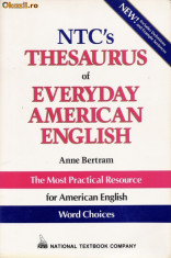 THESAURUS OF EVERYDAY AMERICAN ENGLISH foto