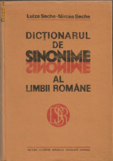 Luiza Seche / Mircea Seche - Dictionar de sinonime al limbii romane (1114 pagini) foto