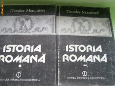 ISTORIA ROMANA THEODOR MOMMSEN VOL,1,2 foto