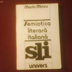 Marin Mincu Semiotica literara italiana, Umberto Eco, Maria Corti etc.