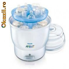 Sterilizator electric cu aburi pentru 6 biberoane - Philips Avent - foto