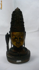 Statueta &amp;quot;Cap Shiva&amp;quot; bronz foto