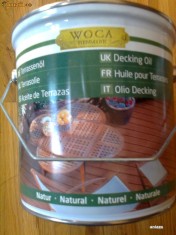 WOCA - DECKING OIL 2,5L - Ulei de exterior pentru lemn - deck, terase, alei piscine, foisoare, pergole, fatade, mobilier de gradina - TRANSPARENT foto