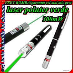 Laser Pointer Verde 300 mW Reali Multiple Proiectii Astrale Min 3000 m Prezentari Discoteca Cluburi foto