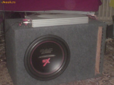 AMPLIF BLAUPUNKT GTA4 SPECIAL MK2 800 WATTS + SUBWOOFER MAC AUDIO SX 12 INCH 1000 WATTS foto