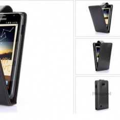 Husa piele Samsung Galaxy Note i9220 + folie protectie ecran + expediere gratuita toc flip