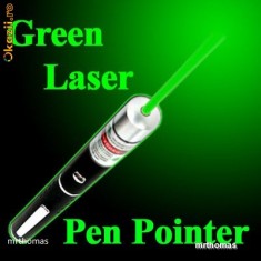 LASER 1000 mW POINTER Stelar VERDE STILOU GREEN PEN + 2 baterii + Transport Gratuit prin posta romana in toata tara sau 20 lei prin fan courier foto