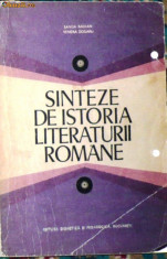 SANDA DARIAN, VENERA DOGARU - SINTEZE DE ISTORIA LITERATURII ROMANE foto