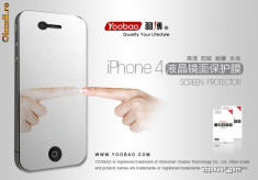 Folie profesionala full body fata oglinda spate transparenta Apple iPhone 4 4S by Yoobao made in Japan Originala foto