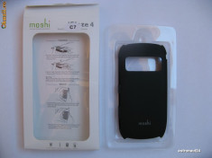 Husa / Huse Protectie ( Hard Case / Carcasa ) Neagra Black Originala Moshi Iglaze NOKIA C7 foto