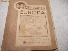 WW II 1943 GERMANIA - HARTA EUROPA foto