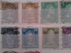 timbre germania reich mi 385-397 val.22 euro foto