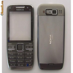 originale! carcase pentru nokia e52 gri full ! foto