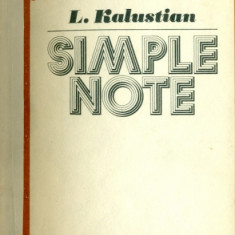 Simple note - vol.1, 2 si 3 - L. Kalustian