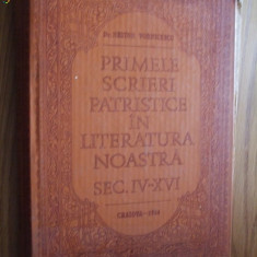 PRIMELE SCRIERI PATRISTICE IN LITERATURA NOASTRA Sec. IV - XVI - N. Vornicescu