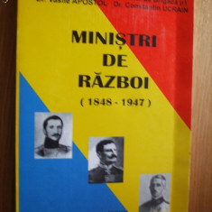 MINISTRI DE RAZBOI (1848-1947) - V. Apostol, C. Ucrain ( autograf) - 2001