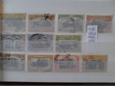 Romania timbre carol I 40 ani de domnie serie stampilata + eroare foto
