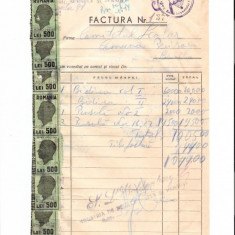 288 Document vechi fiscalizat-28aug1946-Factura nr137 -Goldenberg -Comitetul scolar comuna Perisoru (Ianca), jud.Braila-a fost indosariat prin coasere