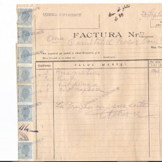 291 Document vechi fiscalizat-24sept1946-Factura 47 -Comitetul scolar comuna Perisoru (Ianca), jud.Braila-a fost indosariat prin coasere