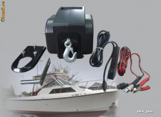 Troliu electric si manual barca,4x4, off road 3000lbs foto