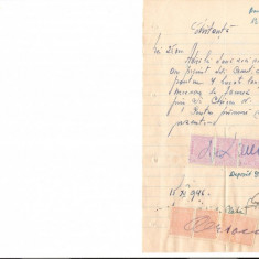 296 Document vechi fiscalizat-15noe1946-Chitanta-Deposit Gara Ianca -Comitet scolar comuna Perisoru(Ianca), jud.Braila-a fost indosariat prin coasere