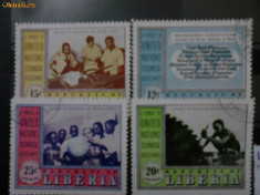 timbre liberia 1953-1954 foto