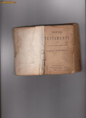 biblie noul testament (1893) foto