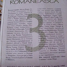 ROSTIREA ROMANEASCA -REVISTA DE CULTURA MARTIE 1995