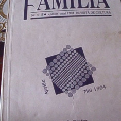 FAMILIA - REVISTA CULTURALA -MAI 1994