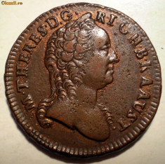 E.081 AUSTRIA MARIA THERESA EIN KREUTZER 1760 W foto