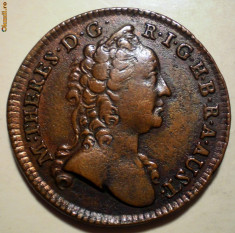 C.193 AUSTRIA MARIA THERESA EIN 1 KREUTZER KREUZER 1760 W foto