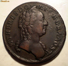 E.080 AUSTRIA MARIA THERESA EIN 1 KREUTZER KREUZER 1760 W foto