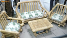 Set mobilier living Bambus foto