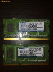 Memorie RAM KINGMAX SODIMM DDR3 1333 MHz - 4gb = 2x2 GB foto