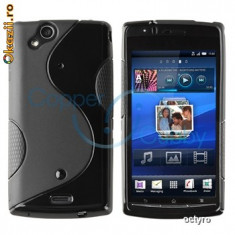 CARCASA Sony Ericsson X12 Arc - HUSA DIN TPU - HUSA Sony Ericsson X12 Arc - BLACK S LINE foto