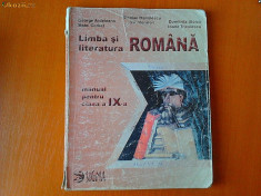 Manual Limba si literatura romana cls a IX-a foto