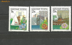 UNGARIA 1983 - ARHITECTURA, FLORI, serie nestampilata, B10 foto