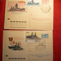 2 Plicuri comem.Stampilate -NAVE -URSS -1972-1974