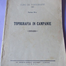 TOPOGRAFIA IN CAMPANIE-LT.COLONEL BORA GHEORGHE-1931