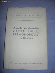 CAPITALISMUL PREMONOPOLIST IN ROMANIA-1957 foto