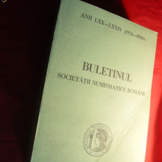 Buletinul Societatii Numismatice Romane 1976-1980